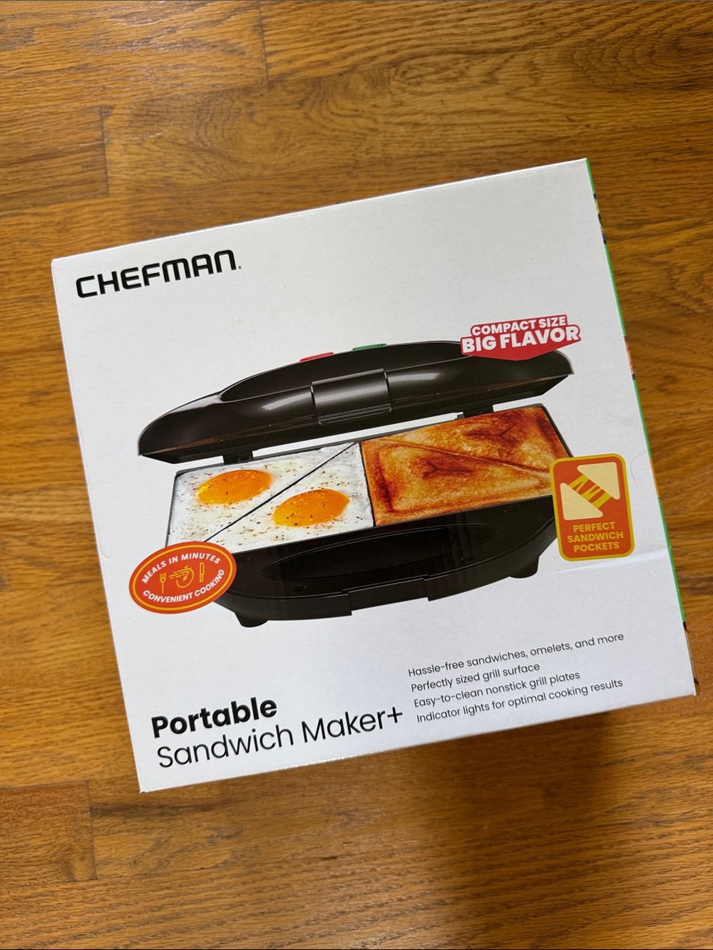 Chefman Portable Sandwich Maker - Black